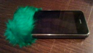 turn inside-out, attach to phone